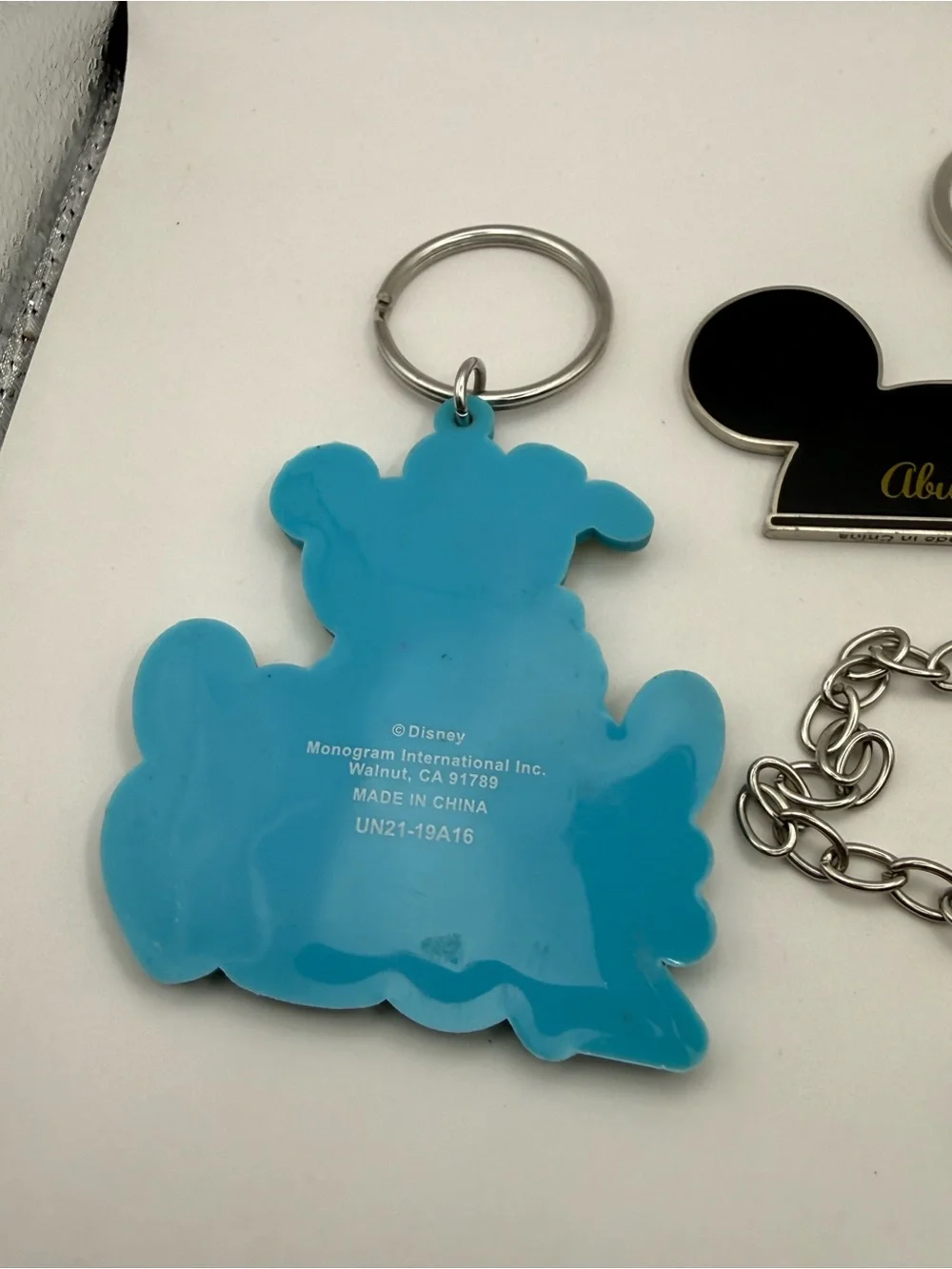 Disney Mickey Pluto 2019 Keychain Bracelet Charm Tinker Bell Locket Lot of (4)